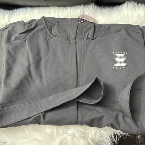 🆕Savage X Fenty Darknight Grey Short Robe - Size: XS/S - Picture 7 of 12